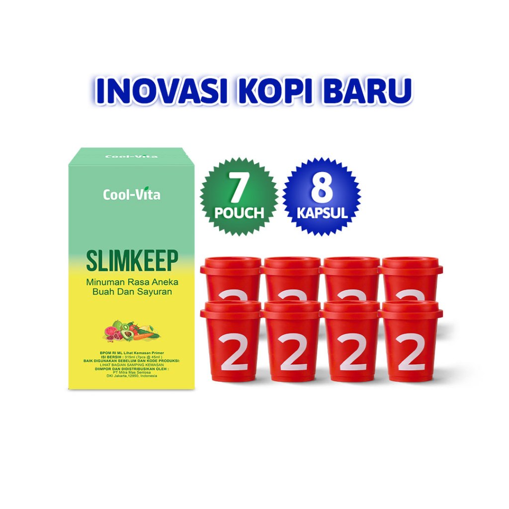 

Coolvita Coffee Capsule 4 Box + 1 Box SLIMKEEP Fiber Pembakar Lemak Varian Rasa ID
