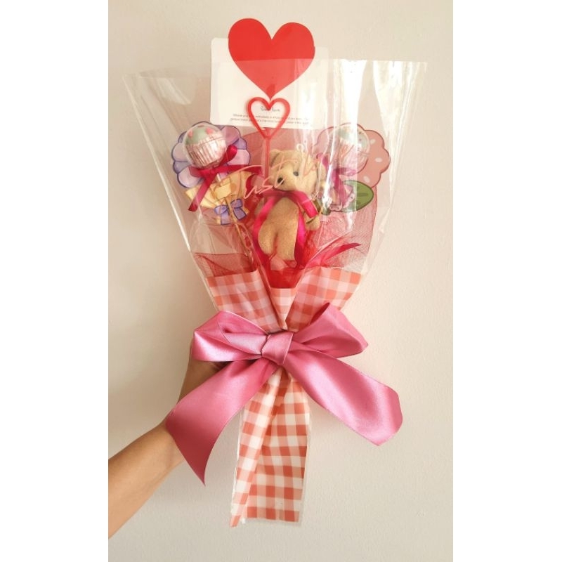 

buket bunga brownies / hadiah buket / buket ultah /brownies panggang
