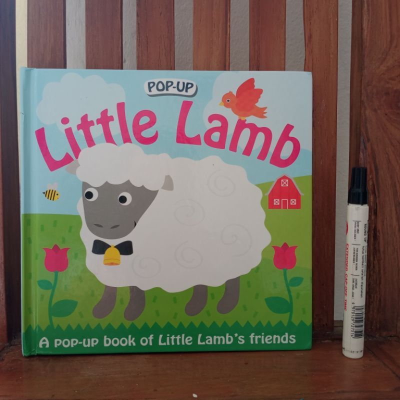 preloved buku anak POP UP little lamb, Pop-up book preloved murah