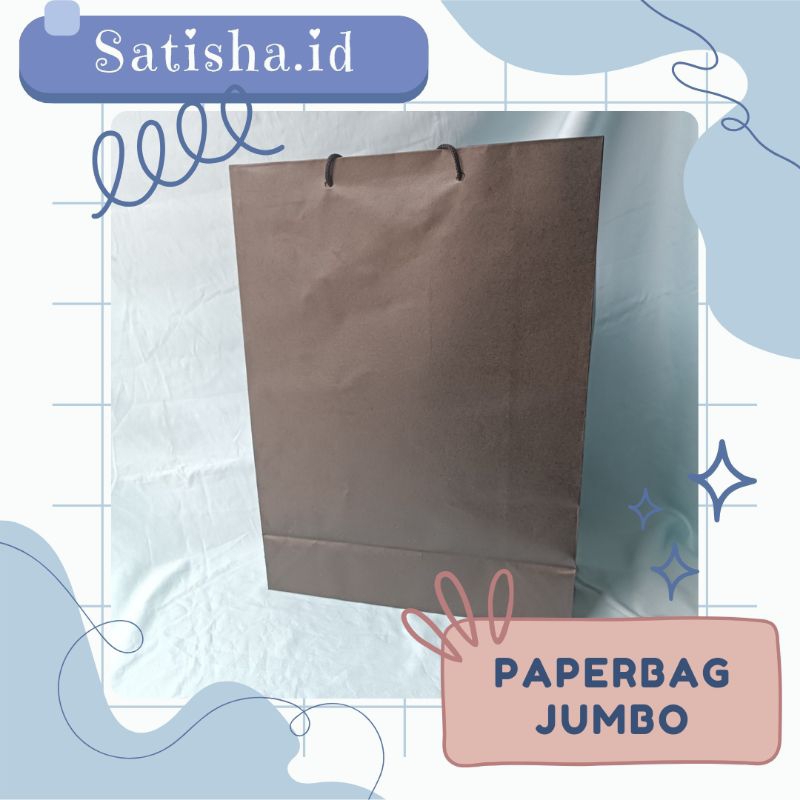 

Paperbag Jumbo Tinggi 40 cm tas bungkus kado gift bahan kraft