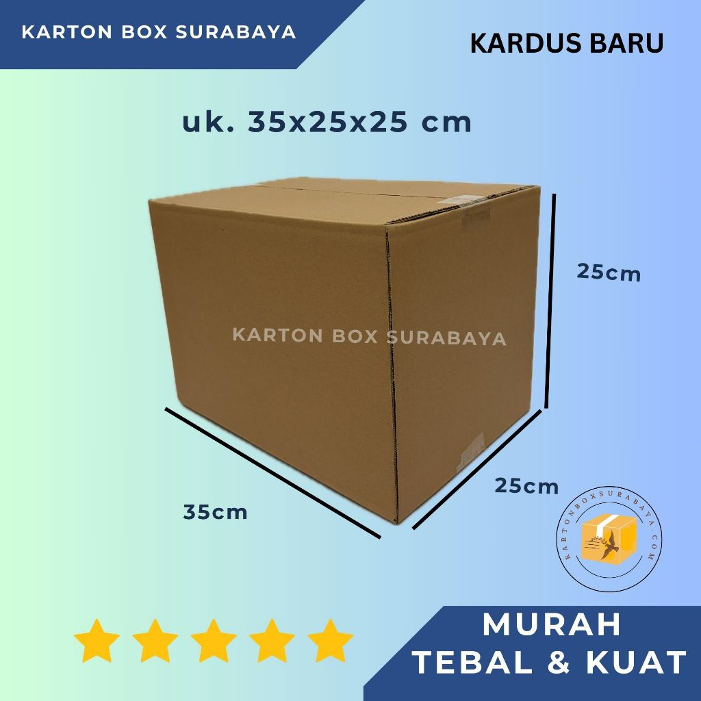 

35X25X25 cm murah / KARTON KOTAK DUS PACKING ONLINE POLOS PACKAGING