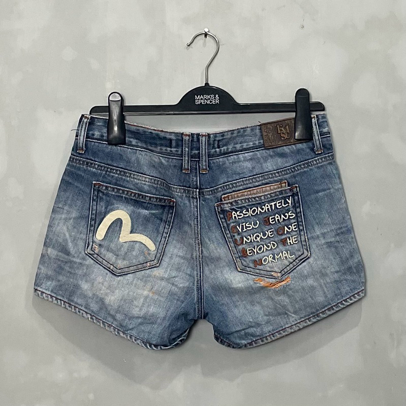 Evisu Short Denim Big Logo