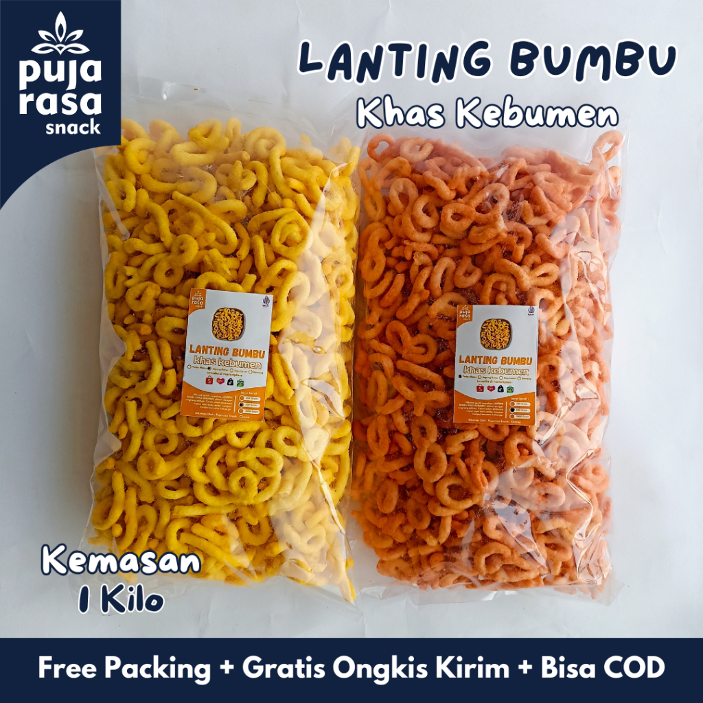 

PROMO JUMBO Lanting Bumbu Singkong Renyah Oleh-oleh Khas Kebumen 1 Kg