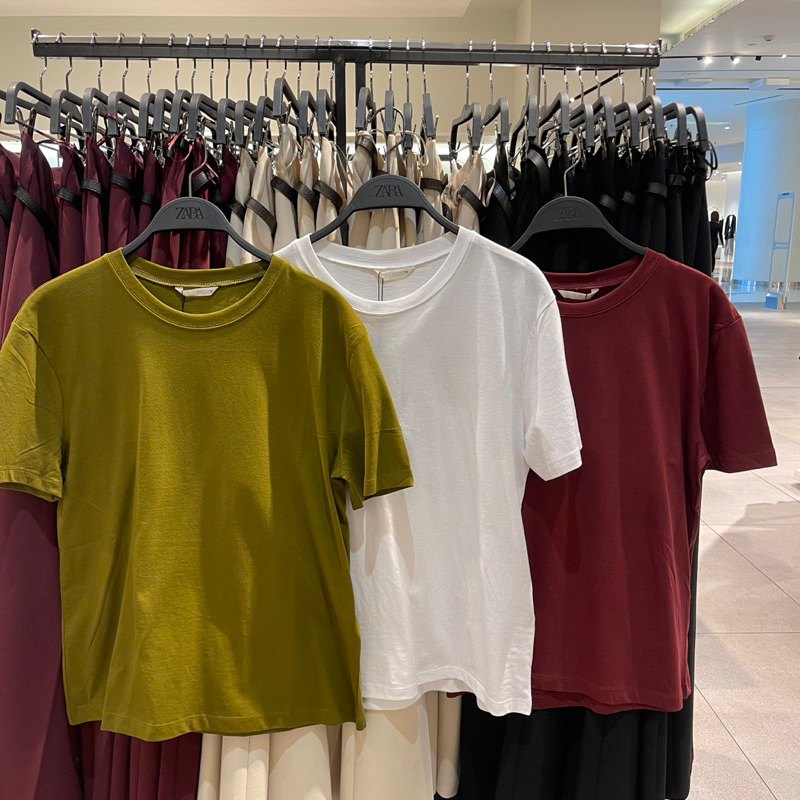 Kaus T-shirt Basic ZARA Women Jastip (jasa titip)