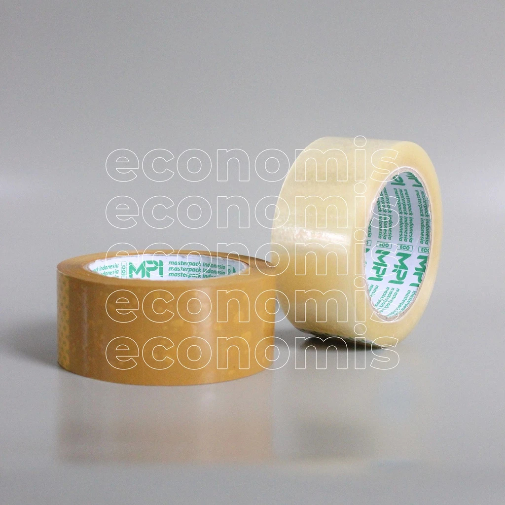 

(1 DUS) Lakban Bening / Lakban Cokelat Master Pack Indonesia Ekomonis 45mm x 100 Yard - 42 Micron