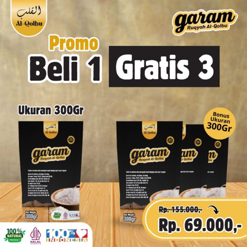 

BELI 1 GRATIS 3 | GARAM RUQYAH AL QOLBUN 300GR