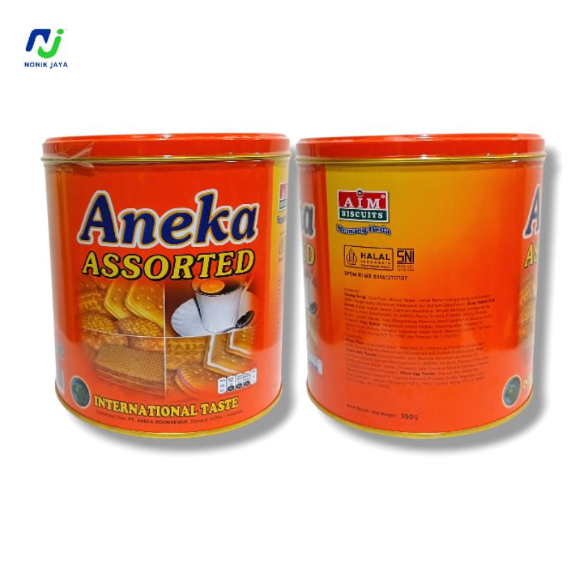 

AIM BISCUITS Aneka Assorted International Taste Kaleng@350g