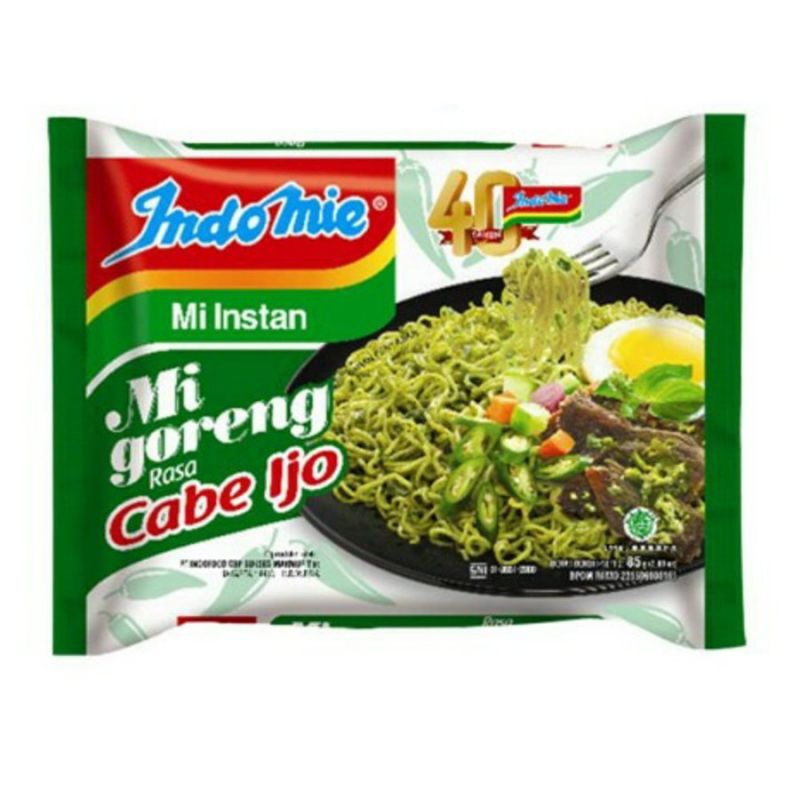

Paket 5 Pcs. - Indomie Rasa Cabe Ijo