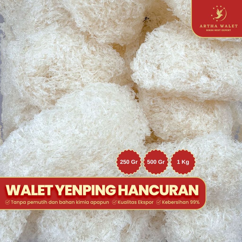 

Sarang Burung Walet Yenping / Hancuran / Rempah - Yanwo / Bird Nest / 燕并燕窝
