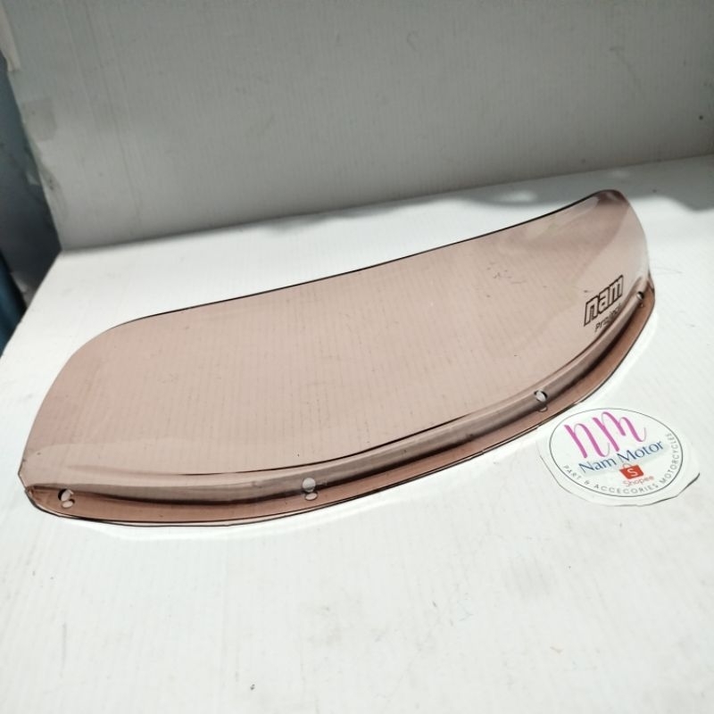 visor  batok lampu yamaha v80 v 80 robot super deluxe coklat smoke