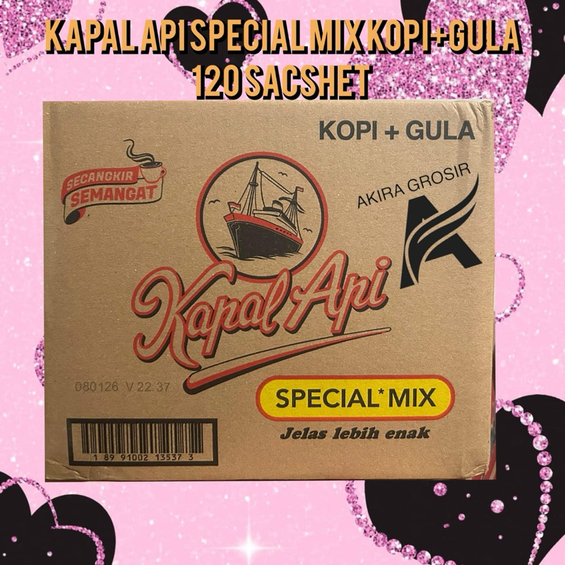 

Kapal Api Special Mix Kopi Instan [24 gr/ 120 sachet/ Dus]