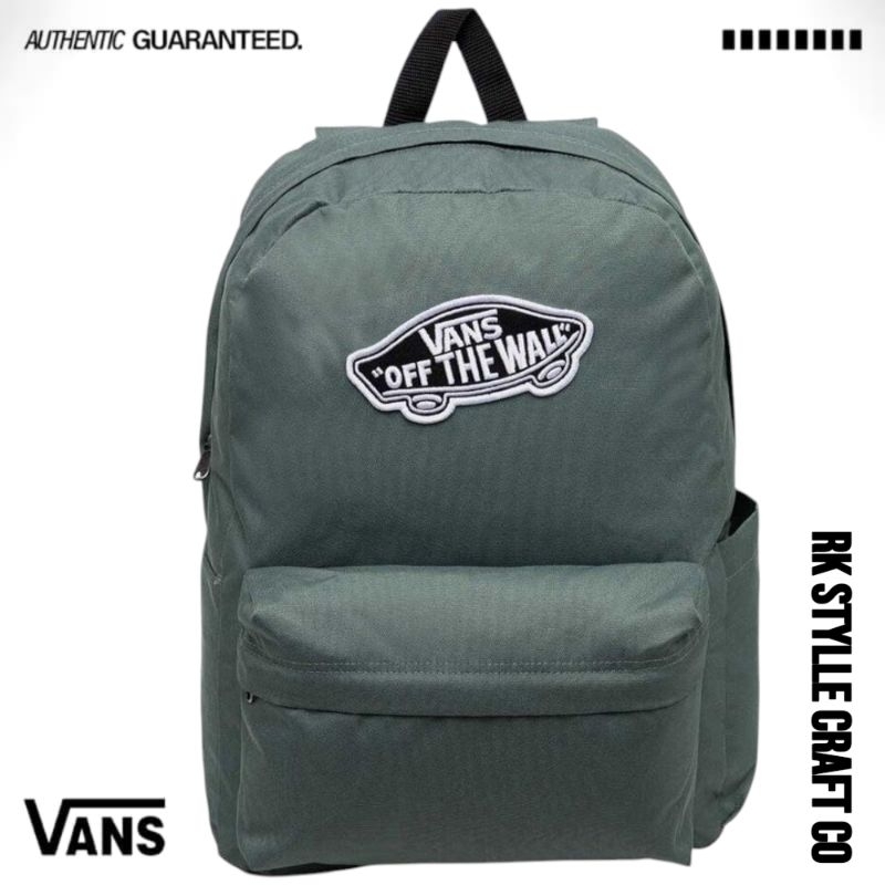 Tas Ransel | Tas bekal | Tas Unisex Vans Backpack Realm Sea Gibraltar 100%Original