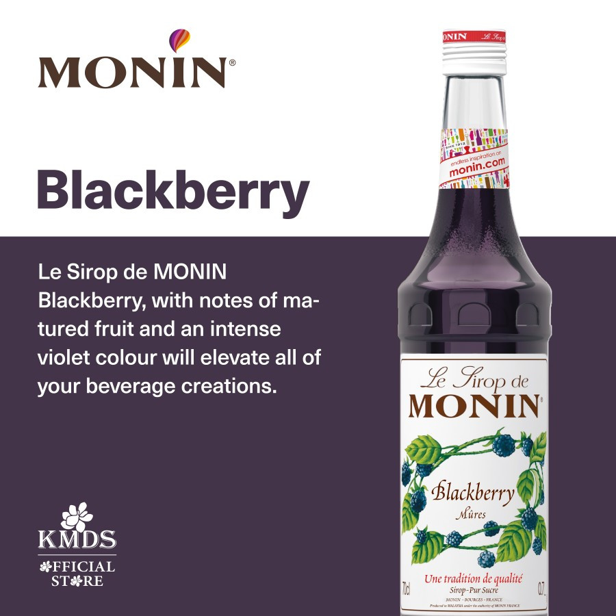 

MONIN BLACKBERRY SYRUP 70CL 700ML