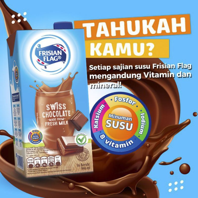 

Susu Frisian Flag Coklat UHT 1 ltr