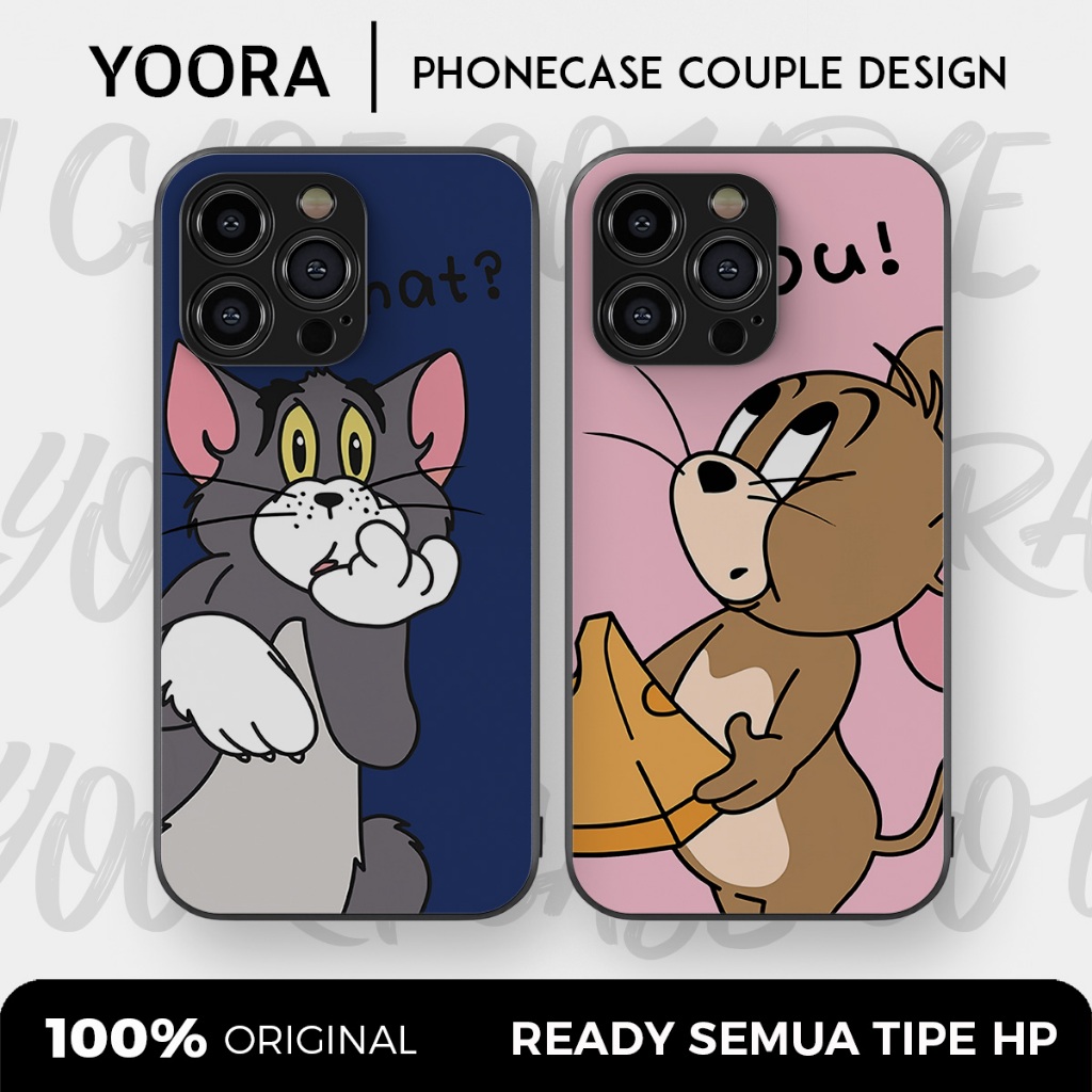 [TJ36] Custom Case Couple Tom and Jerry Premium Bisa Untuk Semua Tipe Hp
