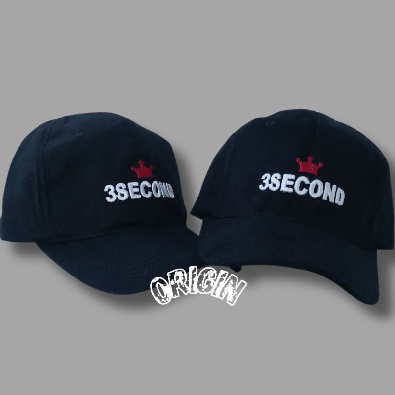 TOPI POLOCAP BASEBALL PRIA WANITA DISTRO BAHAN RAFEL DENIM LEBEL BORDIR 3SECOND BERKUALITAS/Topi pol