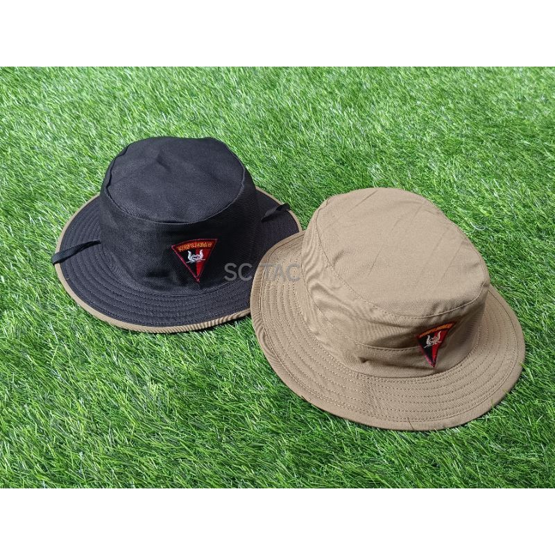 Topi RIMBA HIJAU BRIMOB/Topi RIMBA BOLAK BALIK BRIMOB HIJAU