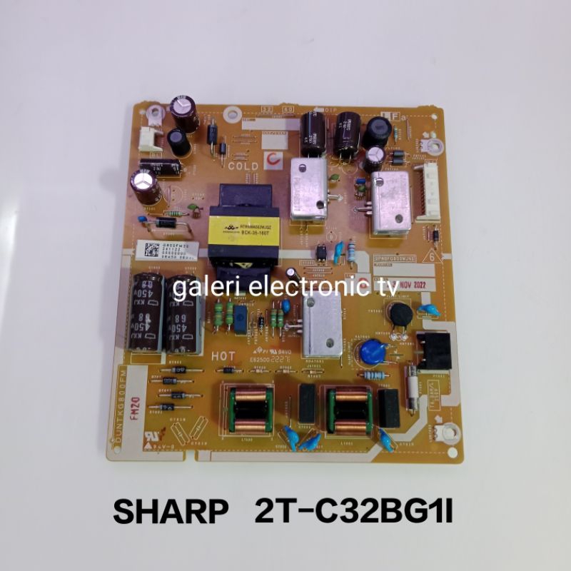 PSU SHARP 2T-C32BG1I - MESIN TV REGULATOR POWER SUPPLY SHARP 2T-C32BG1I