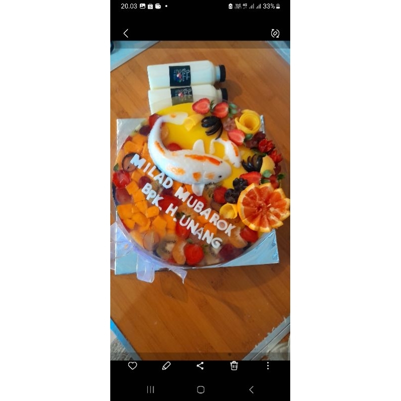 

puding kaca buah doublle 25x25cm