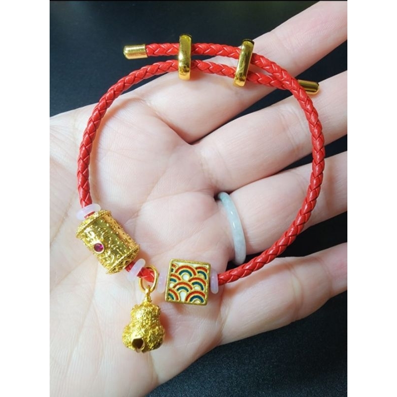 Kode HULU - PADUAN EMAS / Sandgold S999 Charm / Liontin Anti Karat untuk Gelang Crystal / Gelang Tal