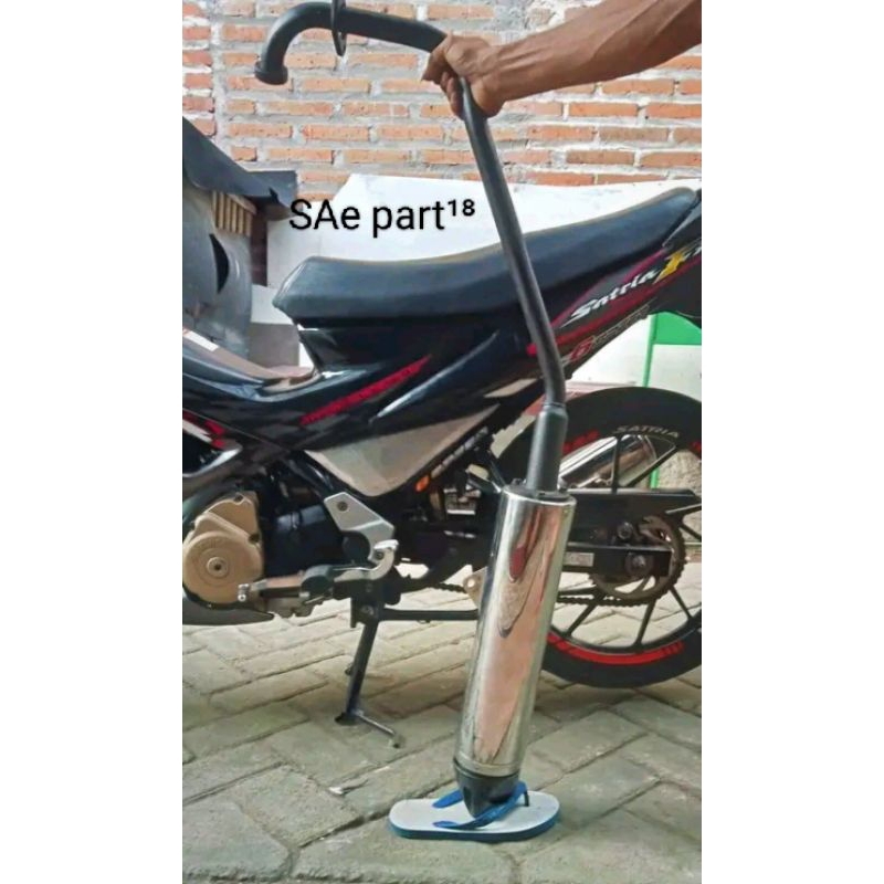 knalpot standat ori satria fu barong copotan tinggal pasang