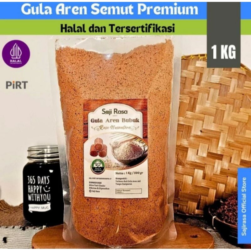 

1 kg gula aren bubuk organik premium - palm sugar 1000 gram gula semut