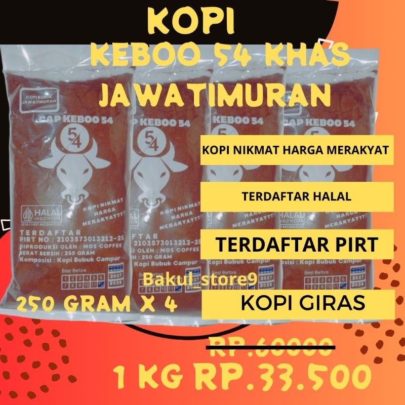 

KOPI BUBUK MURAH KILOAN / 1KG KOPI TUBRUK MURNI RASA MANTAP