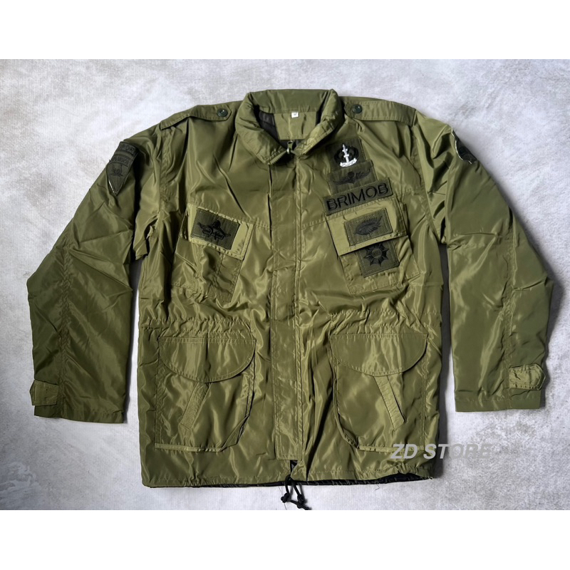Jaket TACTICAL HIJAU BRIMOB/Jaket BRIMOB HIJAU TEBAL