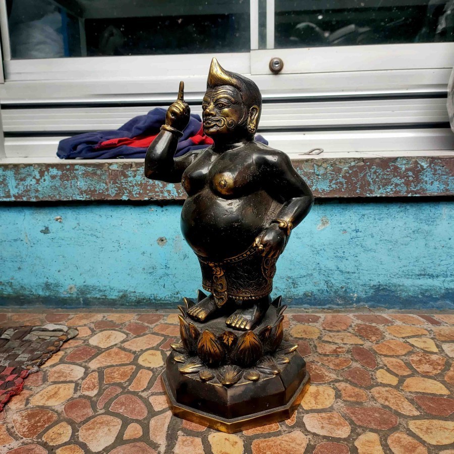 Dekorasi Ruang Tamu Dan Ruangan Rumah Patung Semar Ismaya Model Kontenporer Classic Warna Hitam Dan 