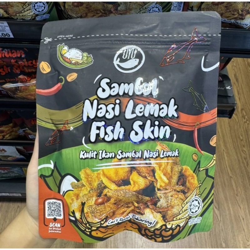 

OYU FOODS MALAYSIA FISH SKIN KULIT IKAN 70gr