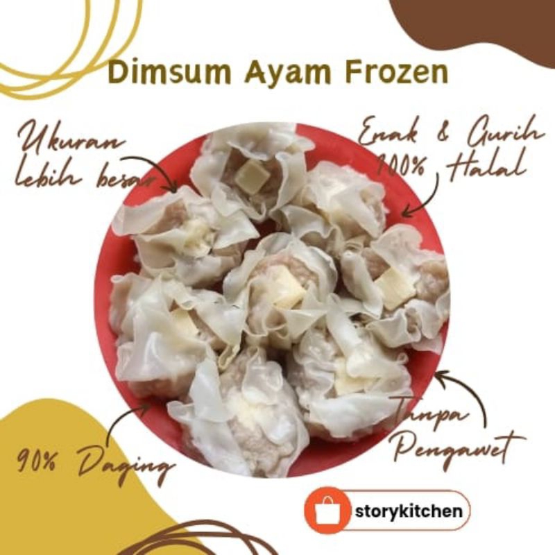 

[PROMO] Dimsum Siomay Ayam Keju Frozen Premium 12pcs