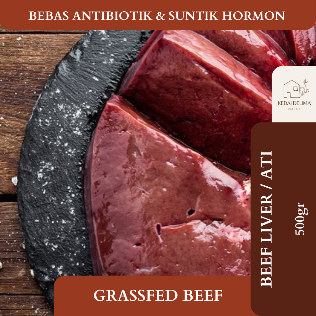 

GRASSFED BEEF LIVER ATI SAPI 500GR SERANG CILEGON
