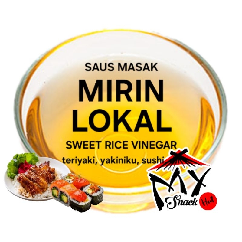 

MIRIN LOKAL 250ML JAPANESE SWEET RICE VINEGAR CUKA BERAS MANIS BUMBU MASAK SUSHI TERIYAKI HALAL