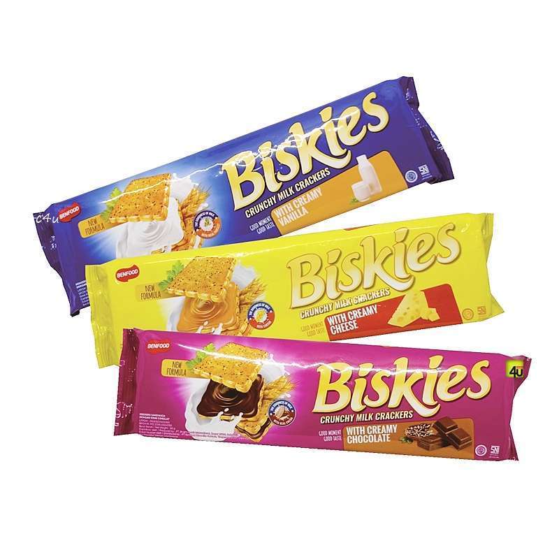 

BisKies Chruncy Milk Chrackers 96g Biskuit Sensasi Rasa