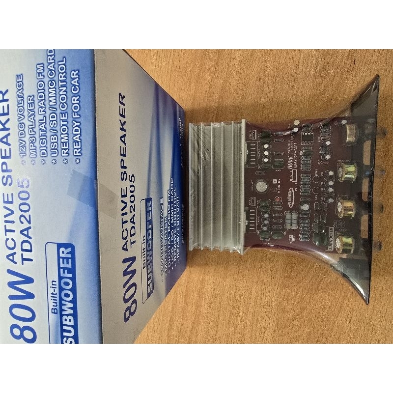 CAR MOBIL 12VDC TDA2005 AKTIP SPEAKER STEREO 80WATT SUB