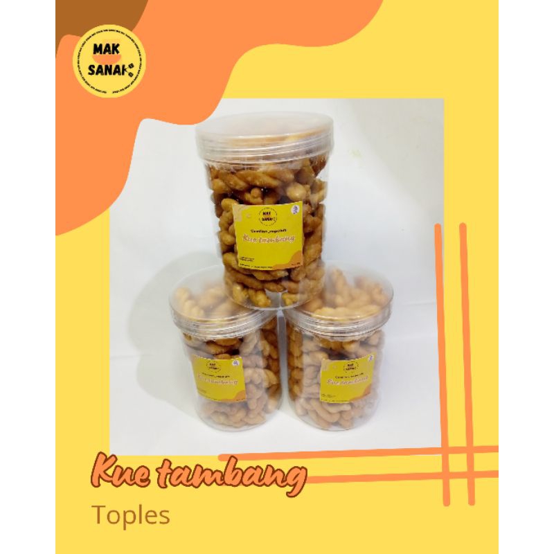 

Kue tambang untir-untir toples