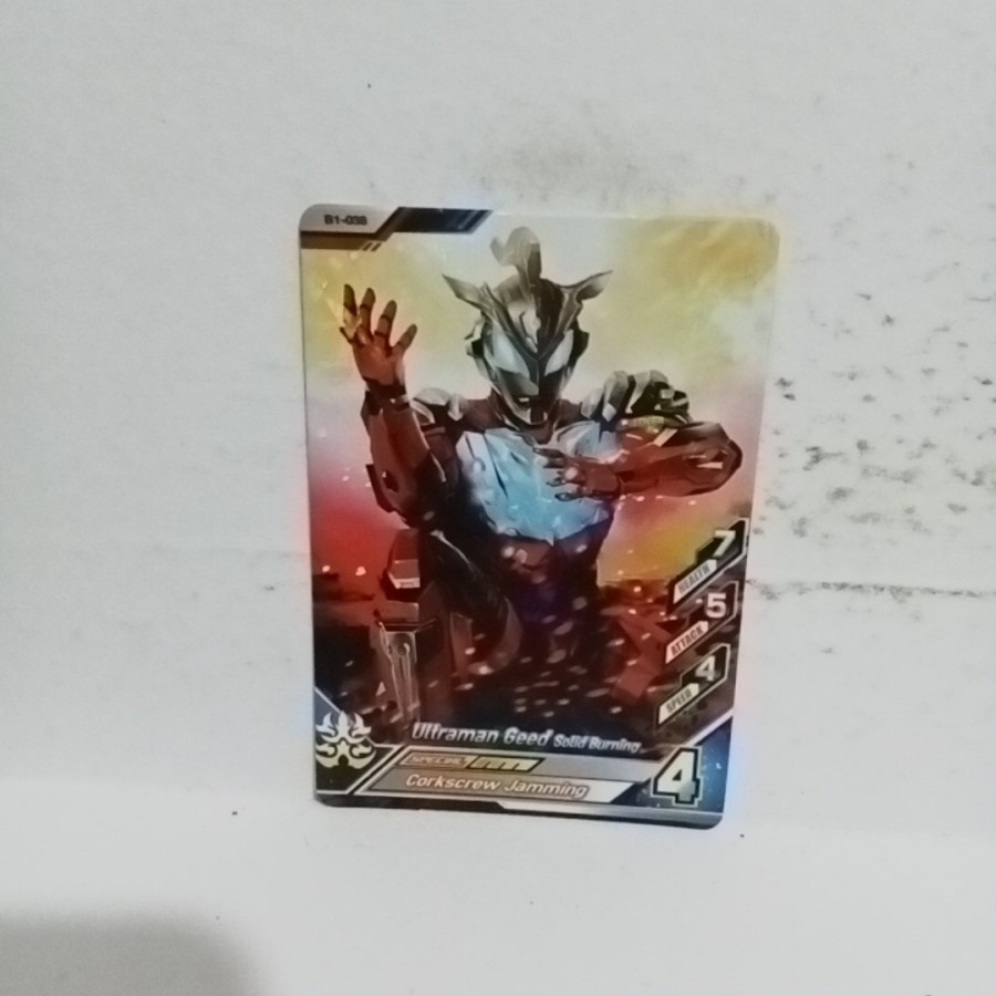 Paket Kartu Ultraman Fusion Fight R/b N Ultraman Geed Solid Burning B1-038