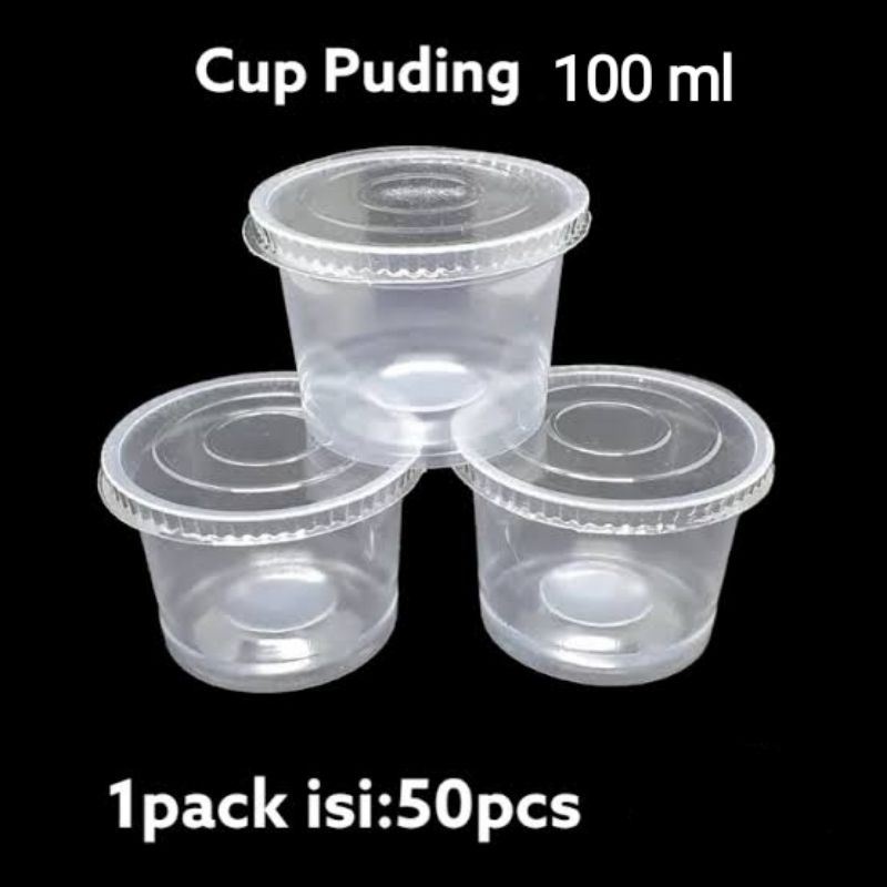 Cup Puding/Cup plastik kecil 100 ml @50pcs