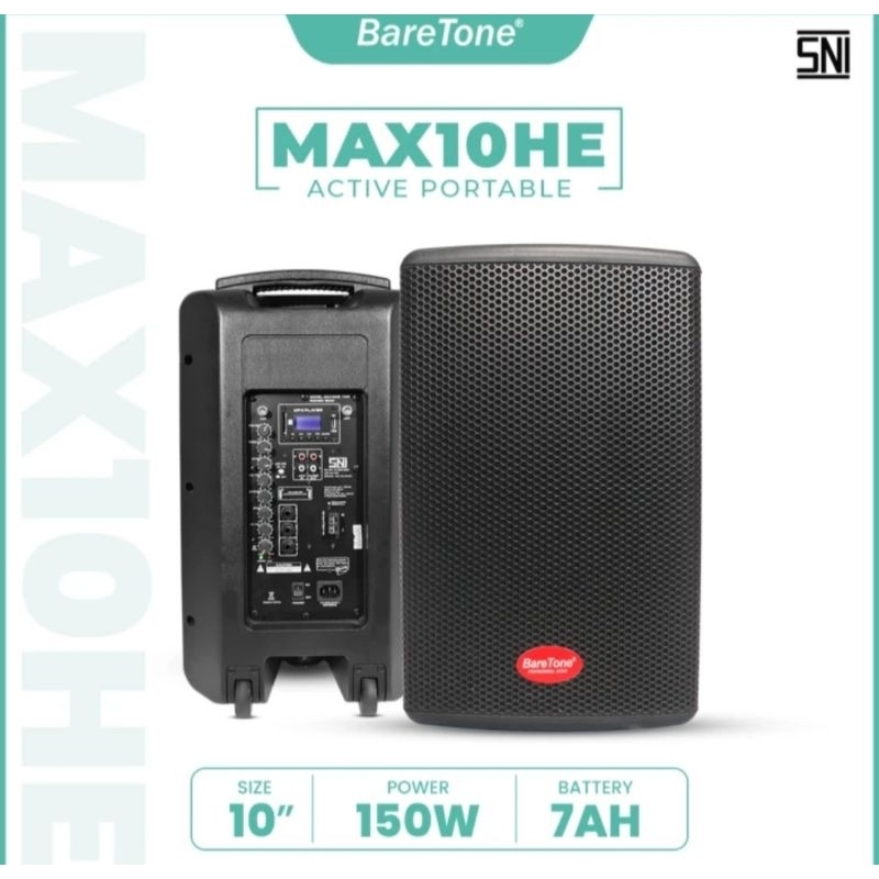 SPEAKER PORTABLE BARETONE 10INCH 150W MAX10HE