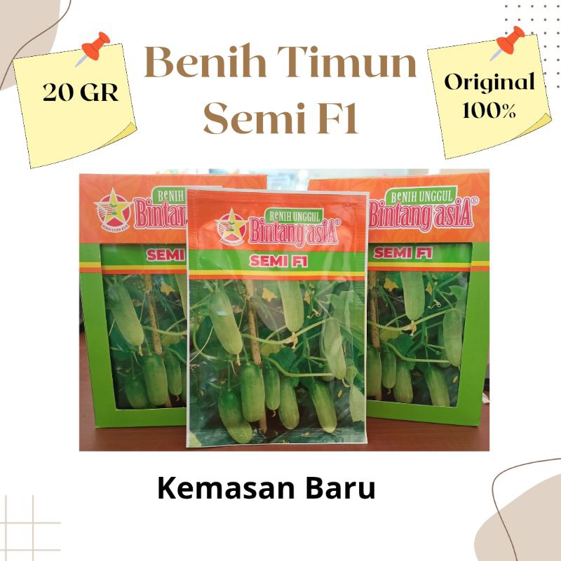 

Benih Timun semi F1 Bintang asia 20 gr