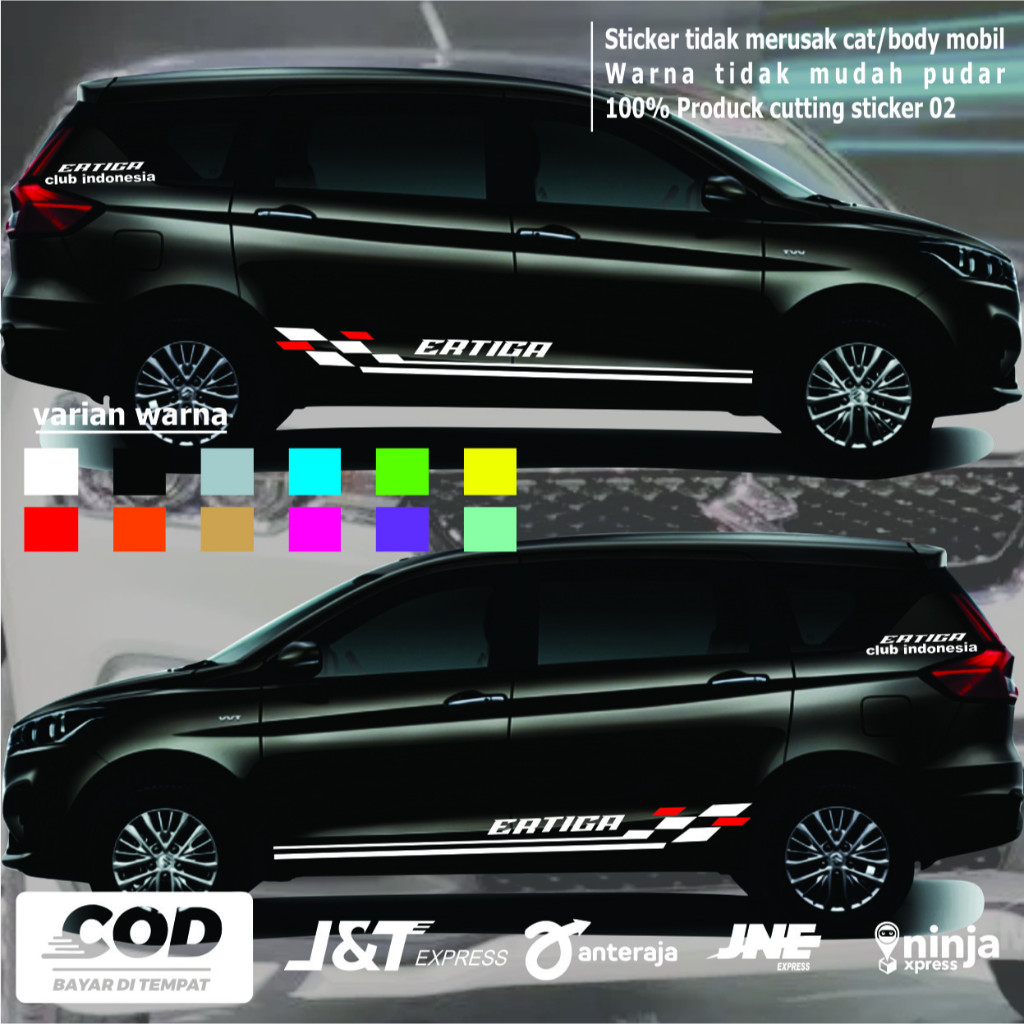 sticker cutting mobil ertiga stiker suzuki ertiga side body minimalist new
