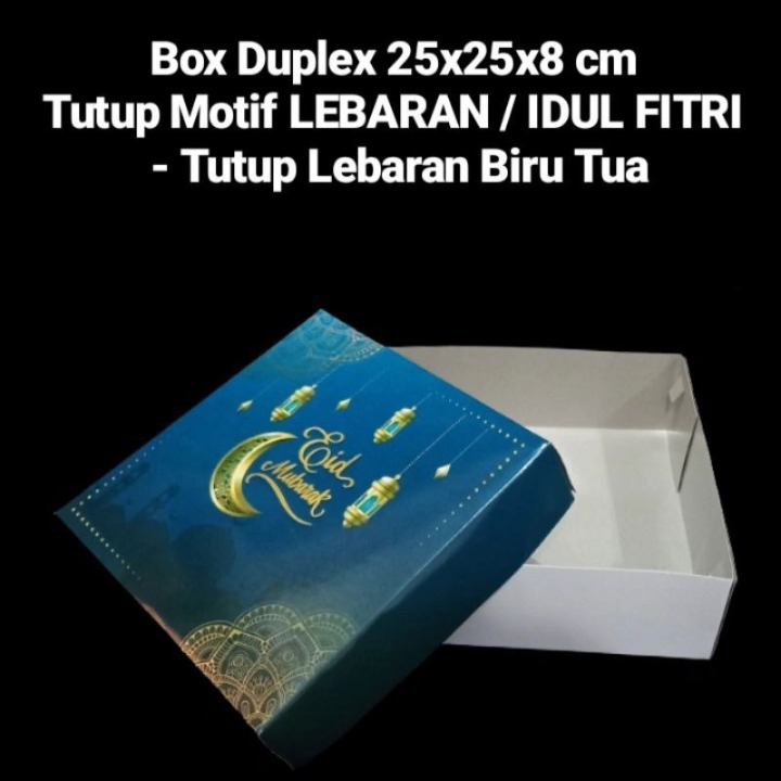 

Kardus Lebaran Edisi Eid Mubarak Biru 25x25x8 Cm