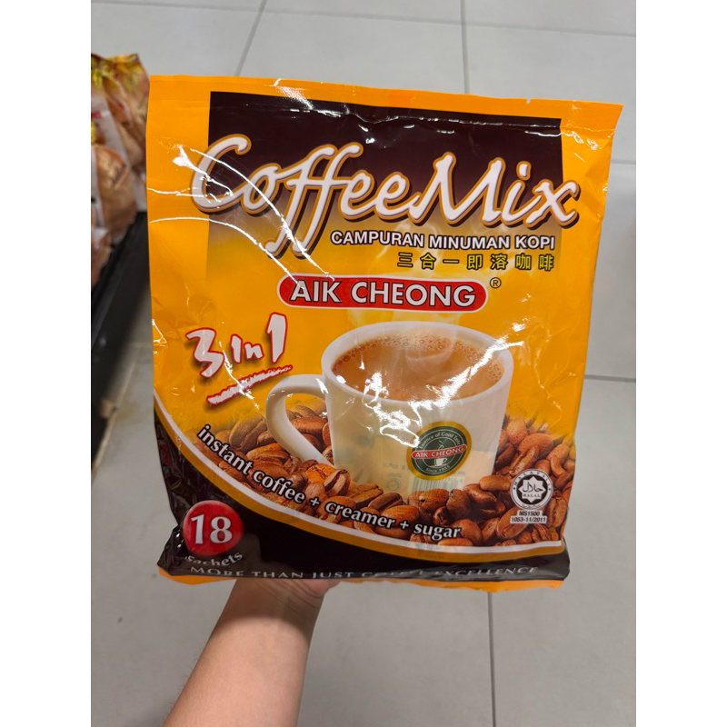 

aik cheong coffee mix 3in1 isi 18 sachets 360gr