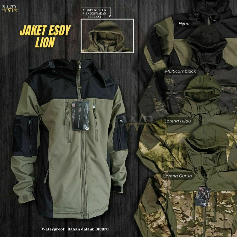 Jaket ESDY Lion, Waterprof, Jaket Dingin, Jaket Outdoor