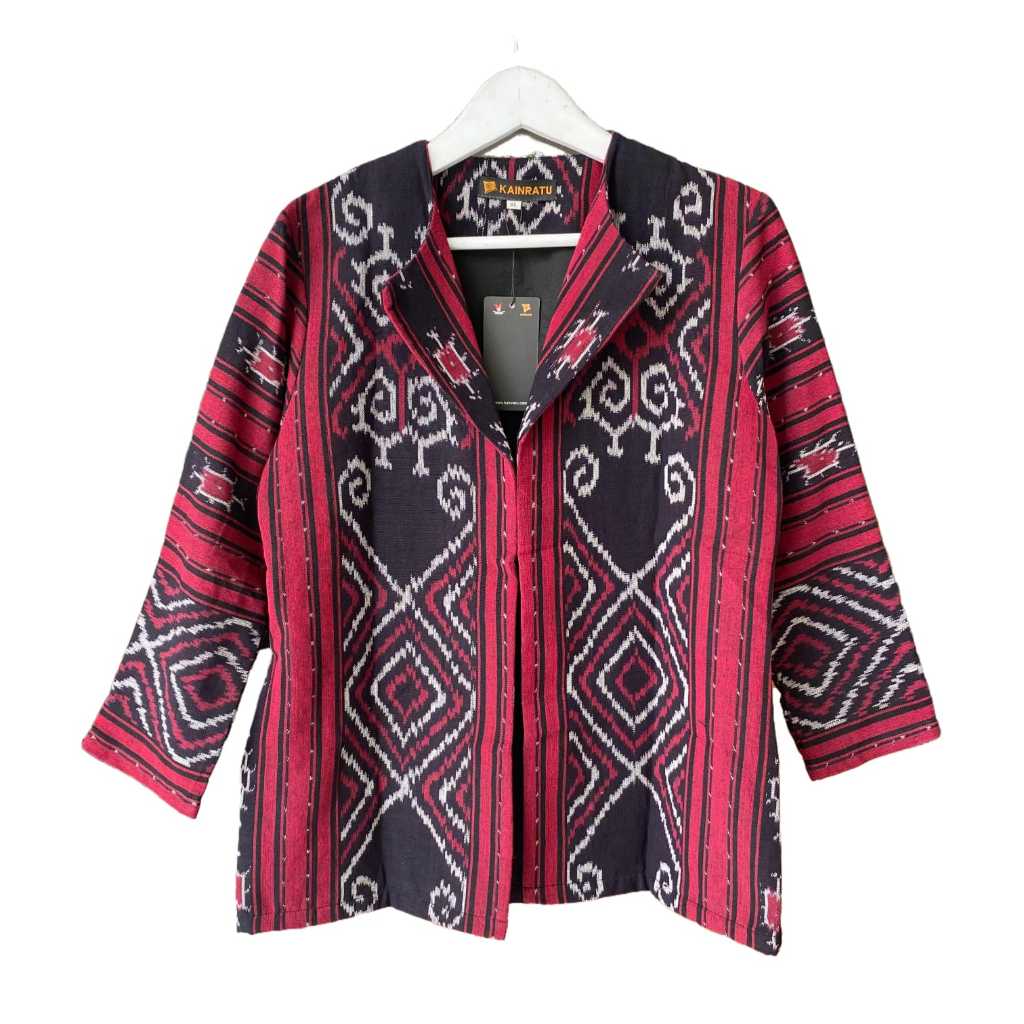 Outer tenun Wanita - Baju Tenun Wanita Untuk Kerja