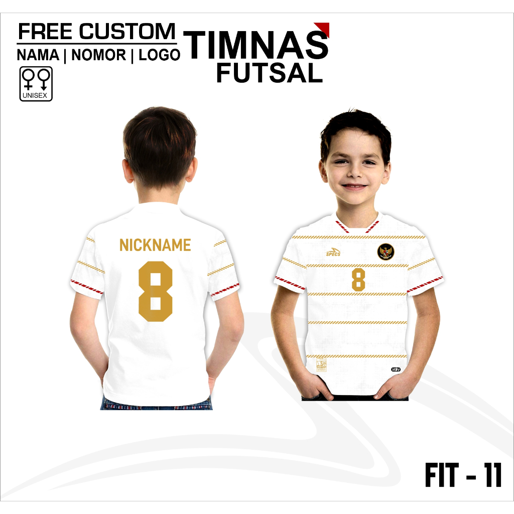 Jersey futsal timnas kaos anak baju bola futsal timnas Indonesia terbaru