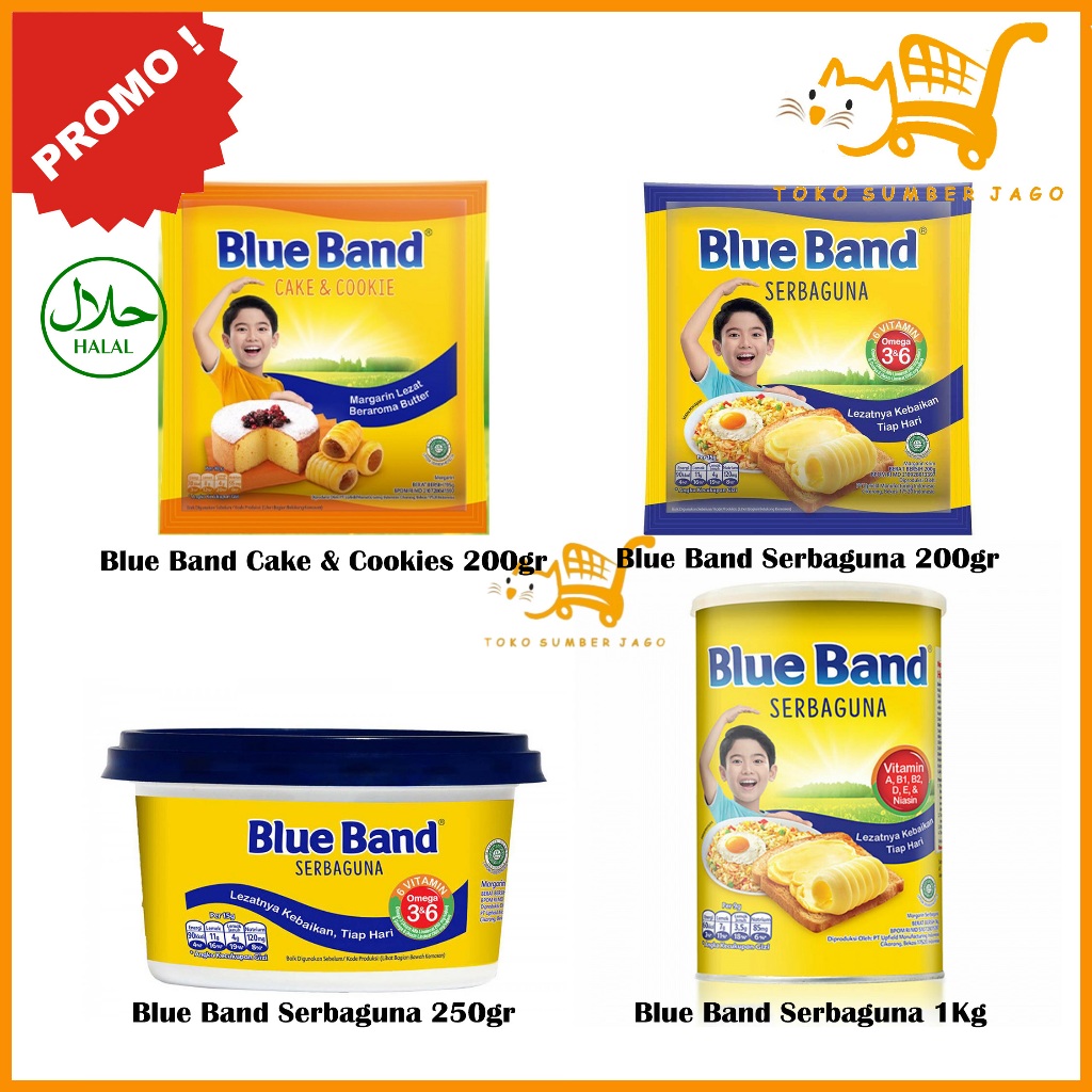 

Blue Band Serbaguna Margarine 200gr / 250gr / 1Kg