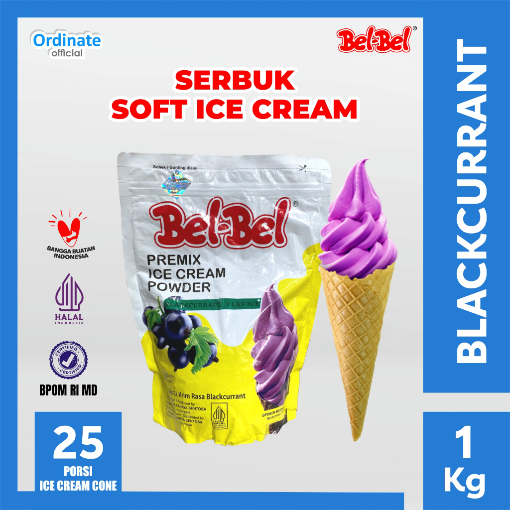

Bubuk Ice Cream Rasa Blackcurrant 1 Kg - Belbel
