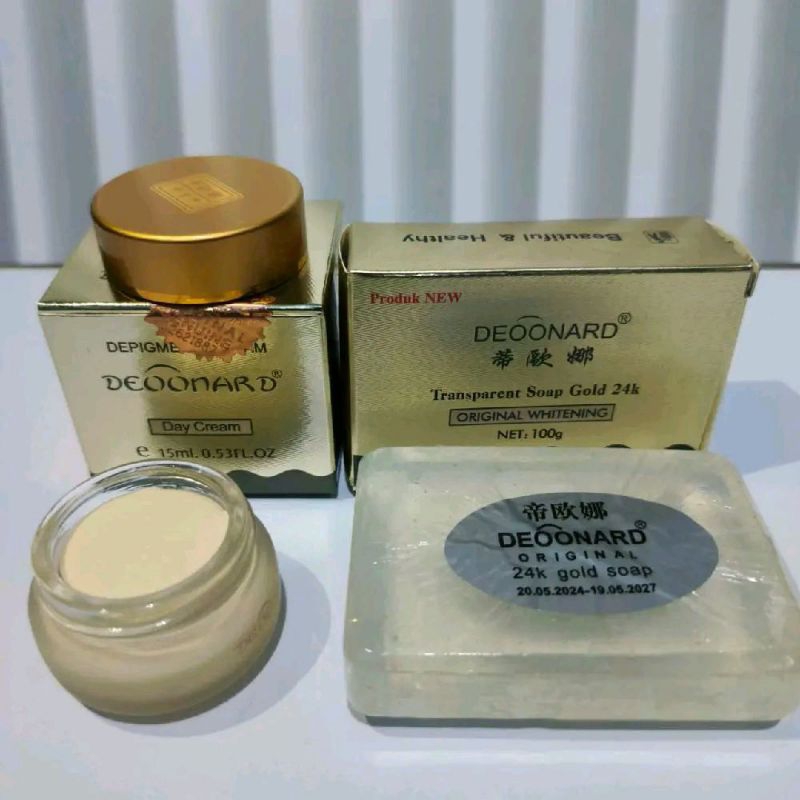 CREAM DEOONARD GOLD SIANG + SABUN DEOONARD GOLD ORIGINAL