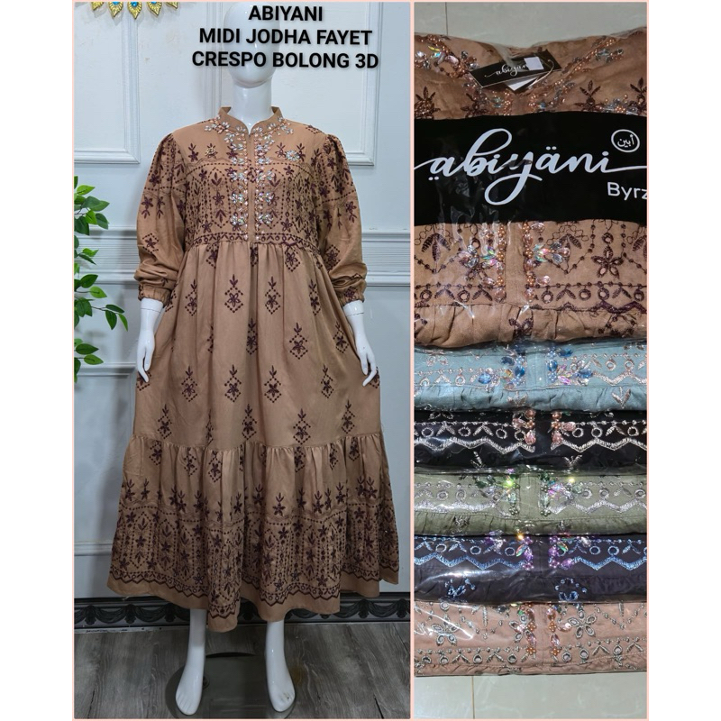 Midi Abiyani Katun Bolong Renda JIA